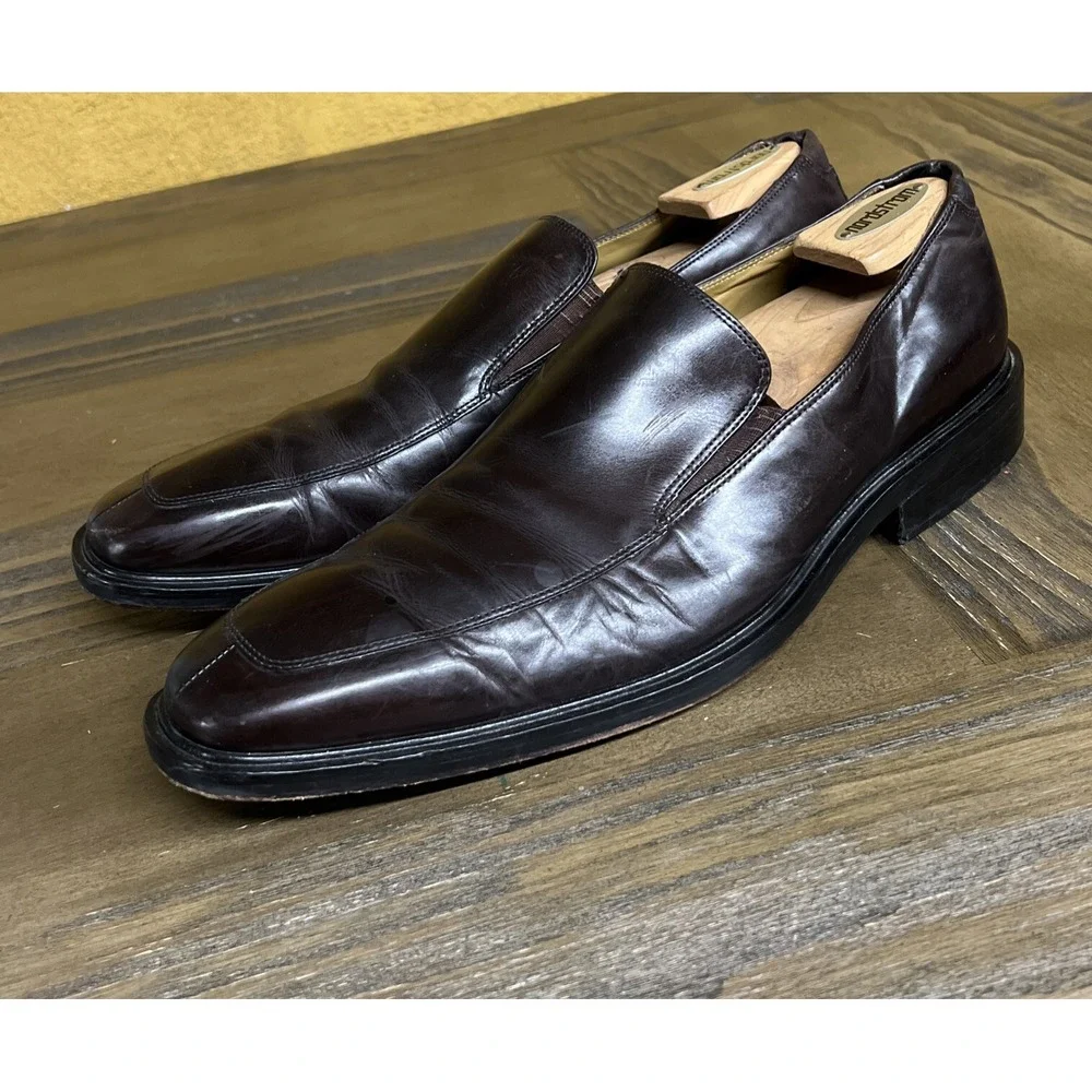 Cole Haan NikeAir Cognac Leather Loafers Casual Men's Shoes Size 13 M Slip On